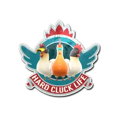 Sticker Hard Cluck Life