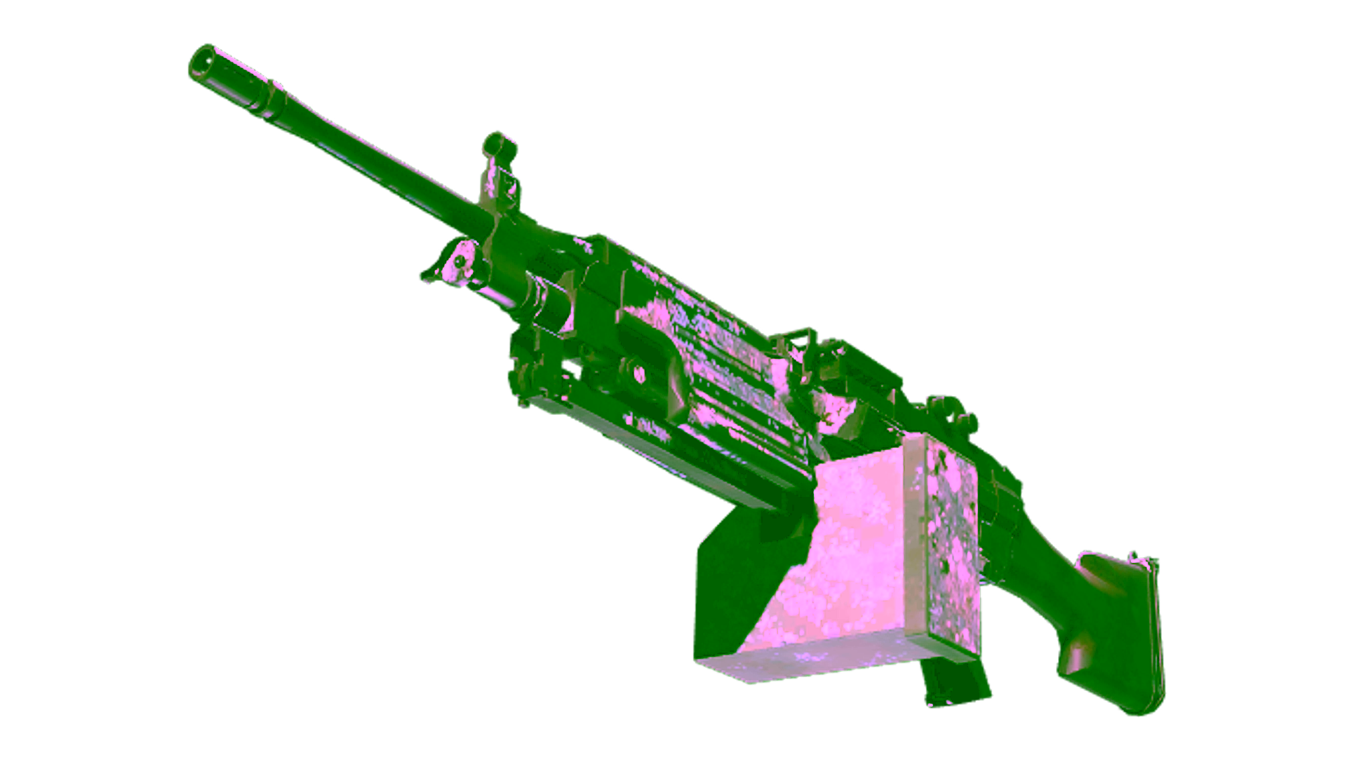 Display for Souvenir M249 | Blizzard Marbleized (Battle-Scarred)