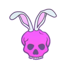 Sticker Skull Bunny