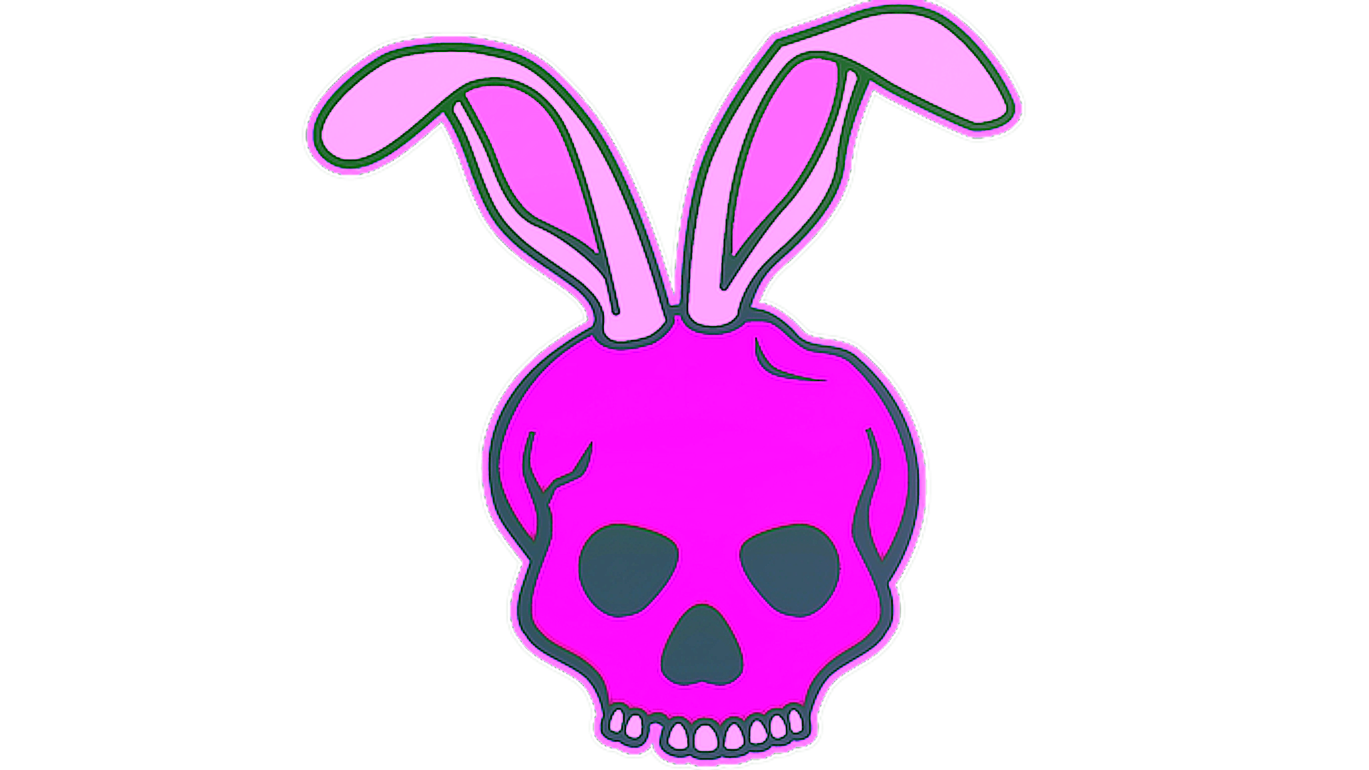 Display for Sticker | Skull Bunny