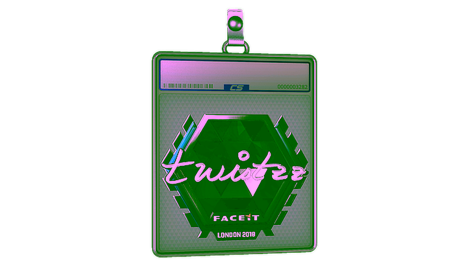 Display for Sticker Slab | Twistzz (Foil) | London 2018