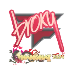 Sticker broky Shanghai 2024