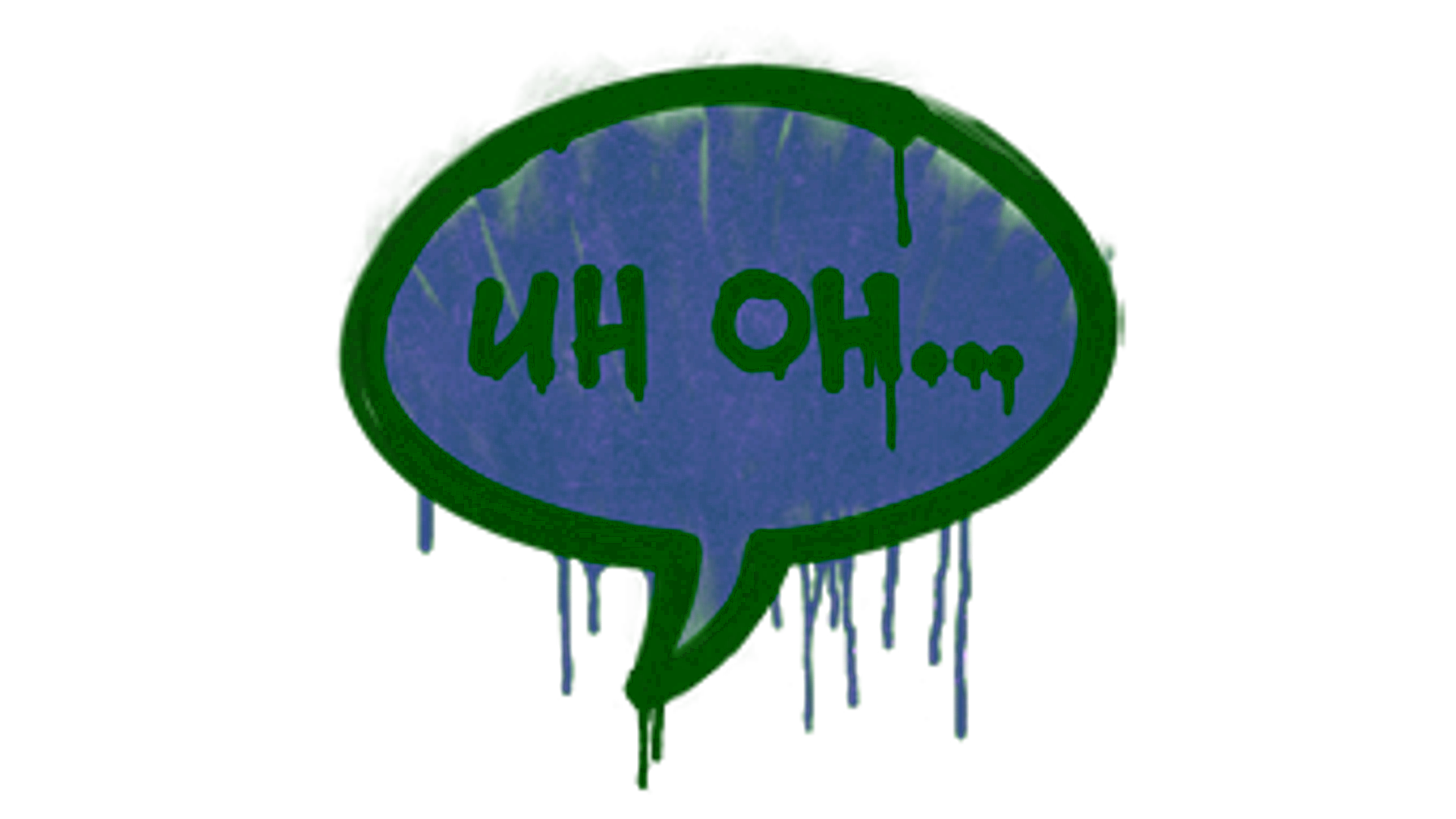 Display for Sealed Graffiti | Uh Oh (Monster Purple)