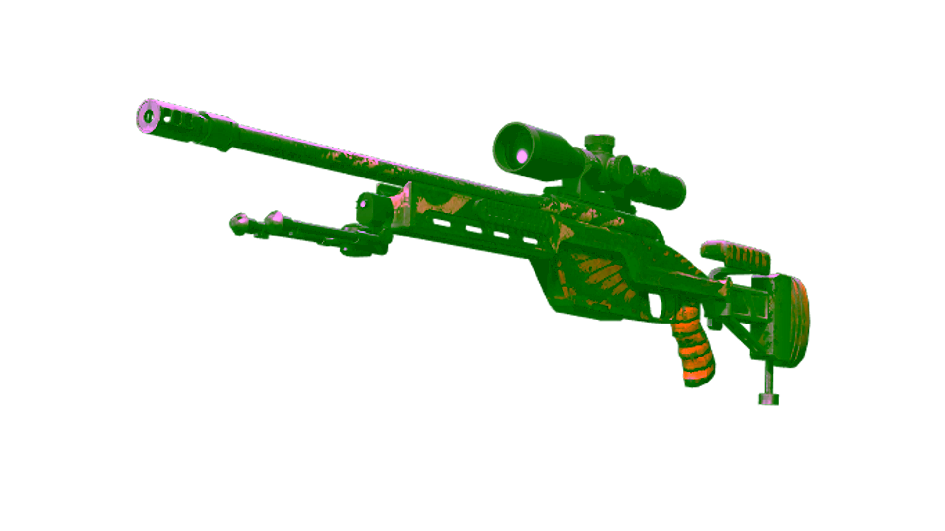 Display for SSG 08 | Death's Head (Well-Worn)