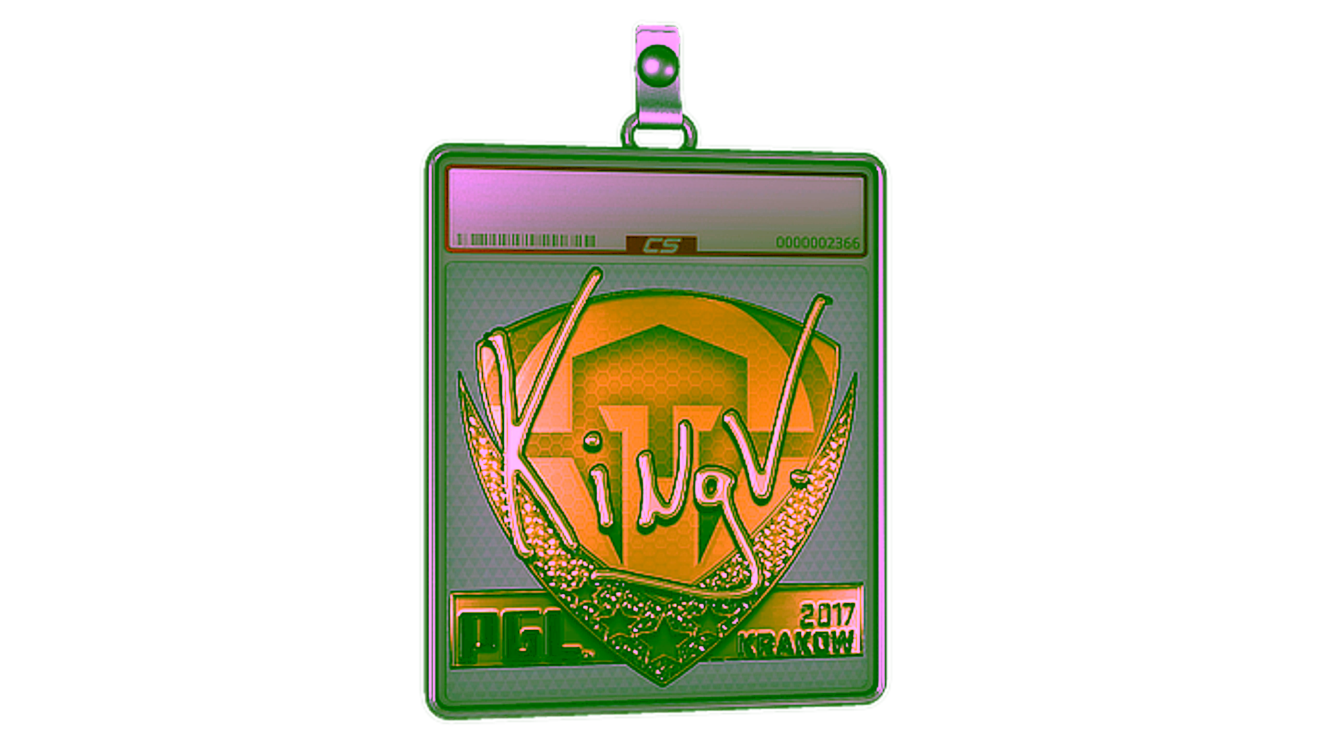 Visar för Sticker Slab | kNgV- (Gold) | Krakow 2017