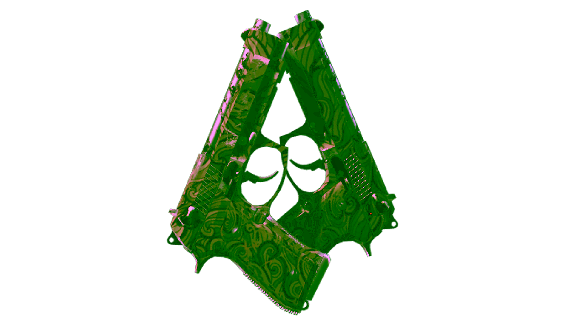 Display for Dual Berettas | Pyre (Well-Worn)