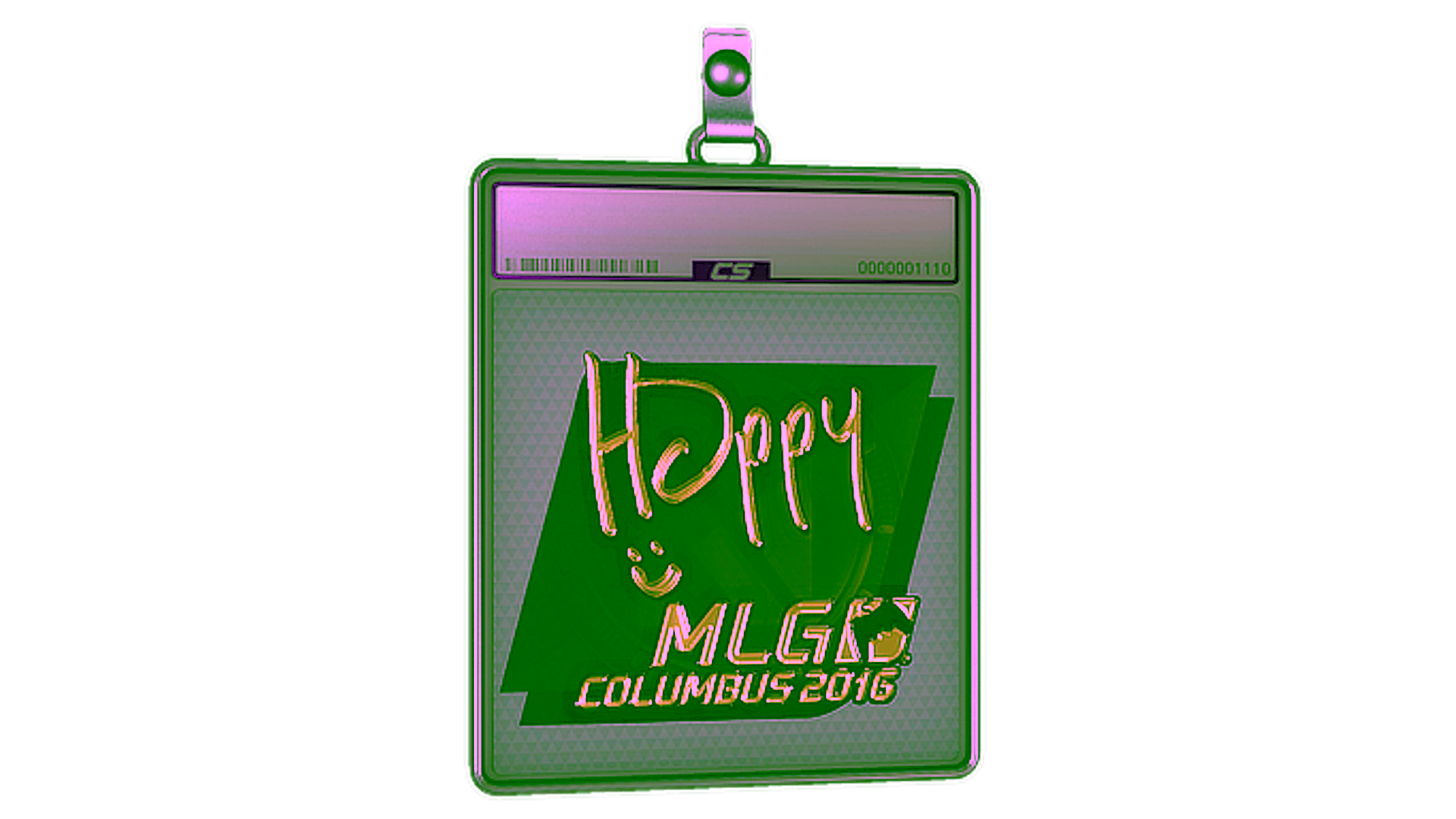Visar för Sticker Slab | Happy (Gold) | MLG Columbus 2016
