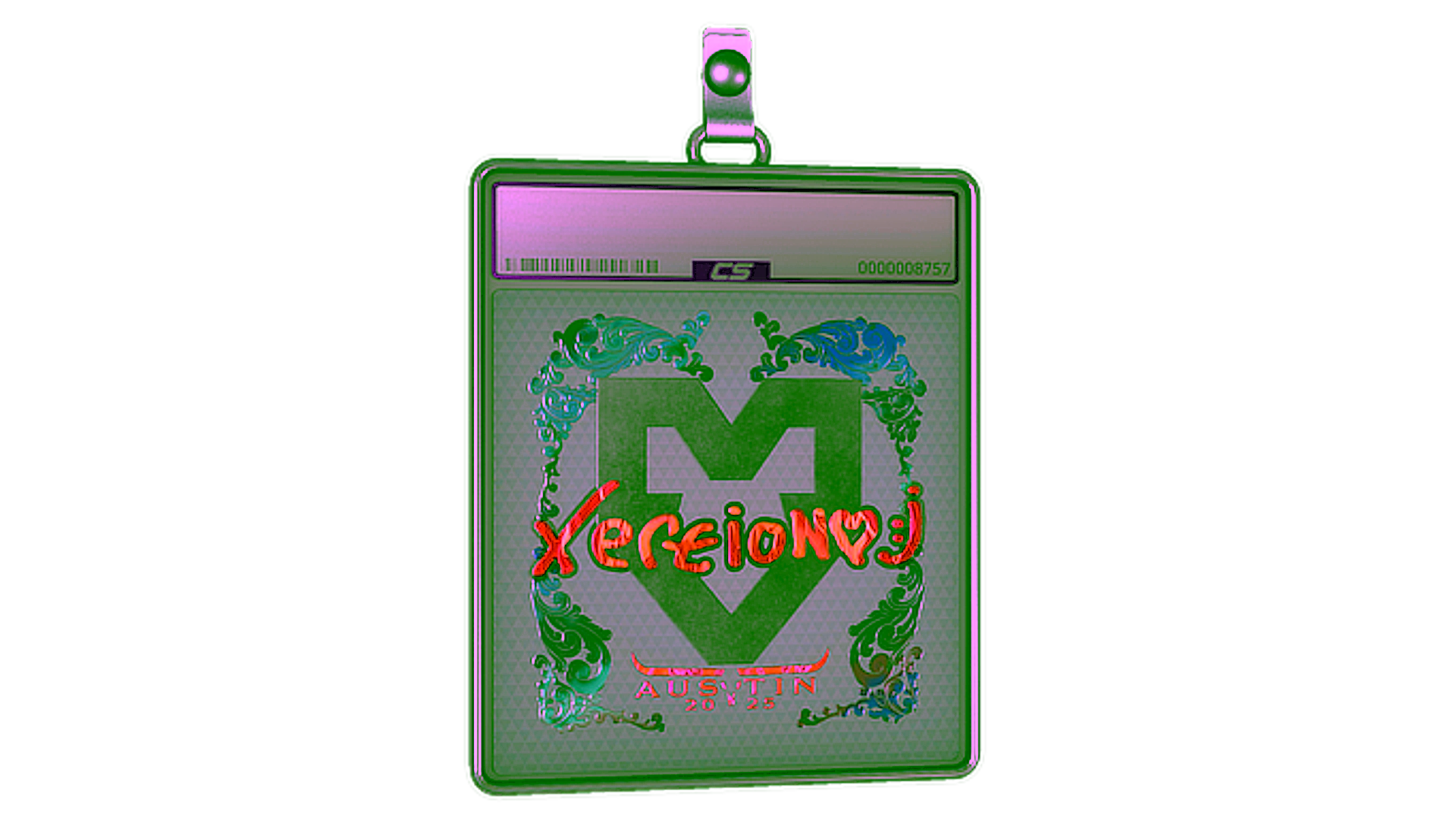 Exibição para Sticker Slab | xertioN (Holo) | Austin 2025