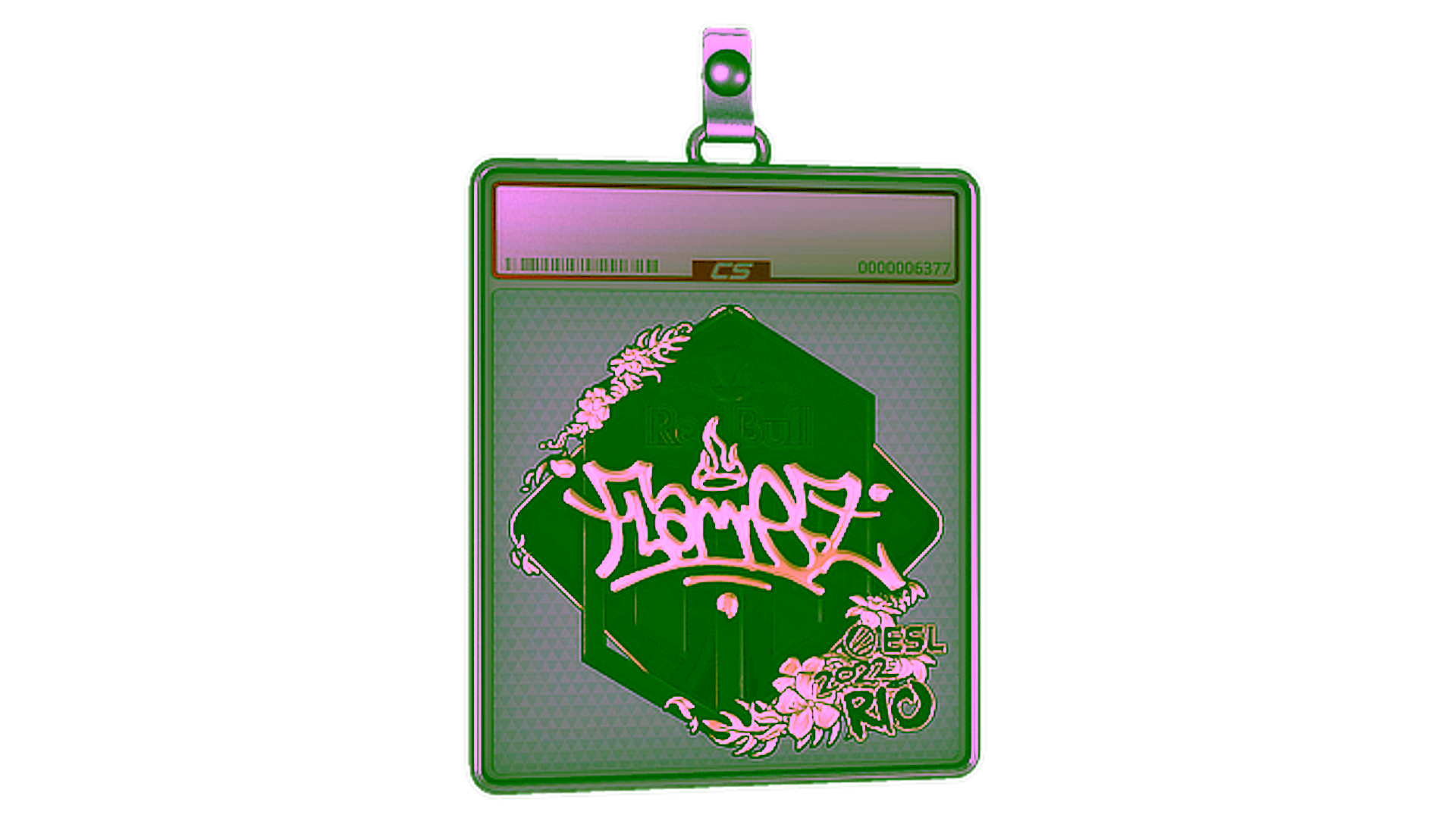 Display for Sticker Slab | FlameZ (Gold) | Rio 2022