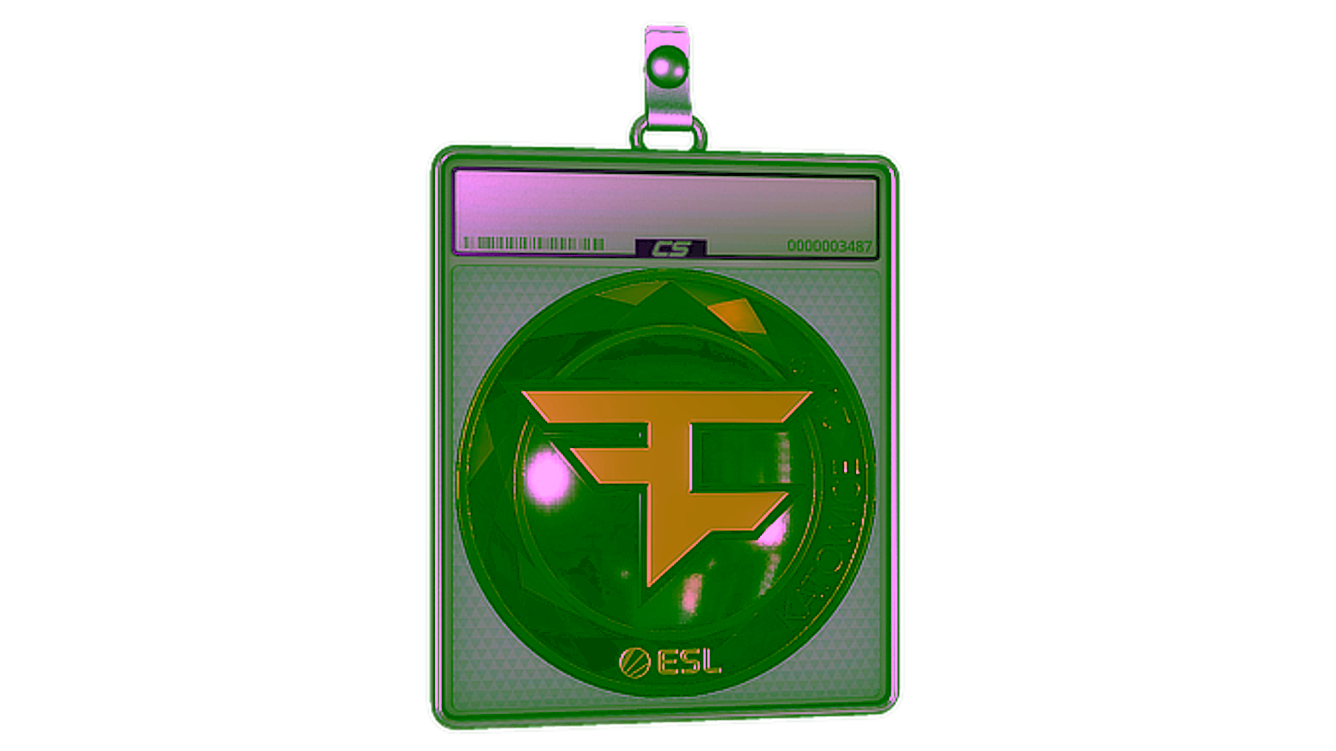 Display for Sticker Slab | FaZe Clan (Gold) | Katowice 2019