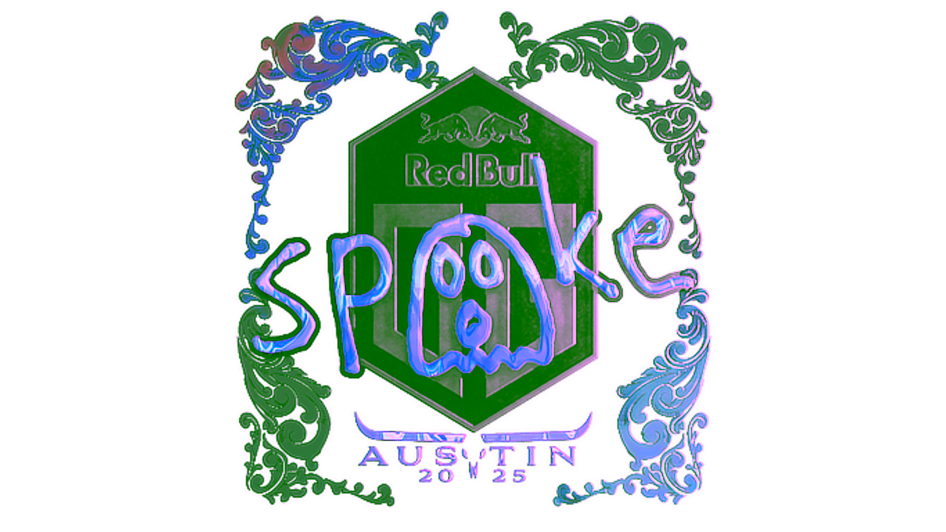 Display for Sticker | spooke (Holo) | Austin 2025