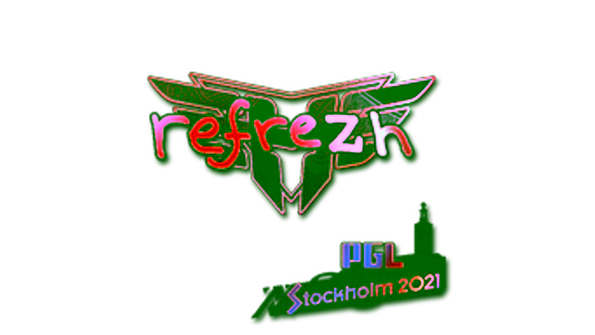 Display for Sticker | refrezh (Holo) | Stockholm 2021