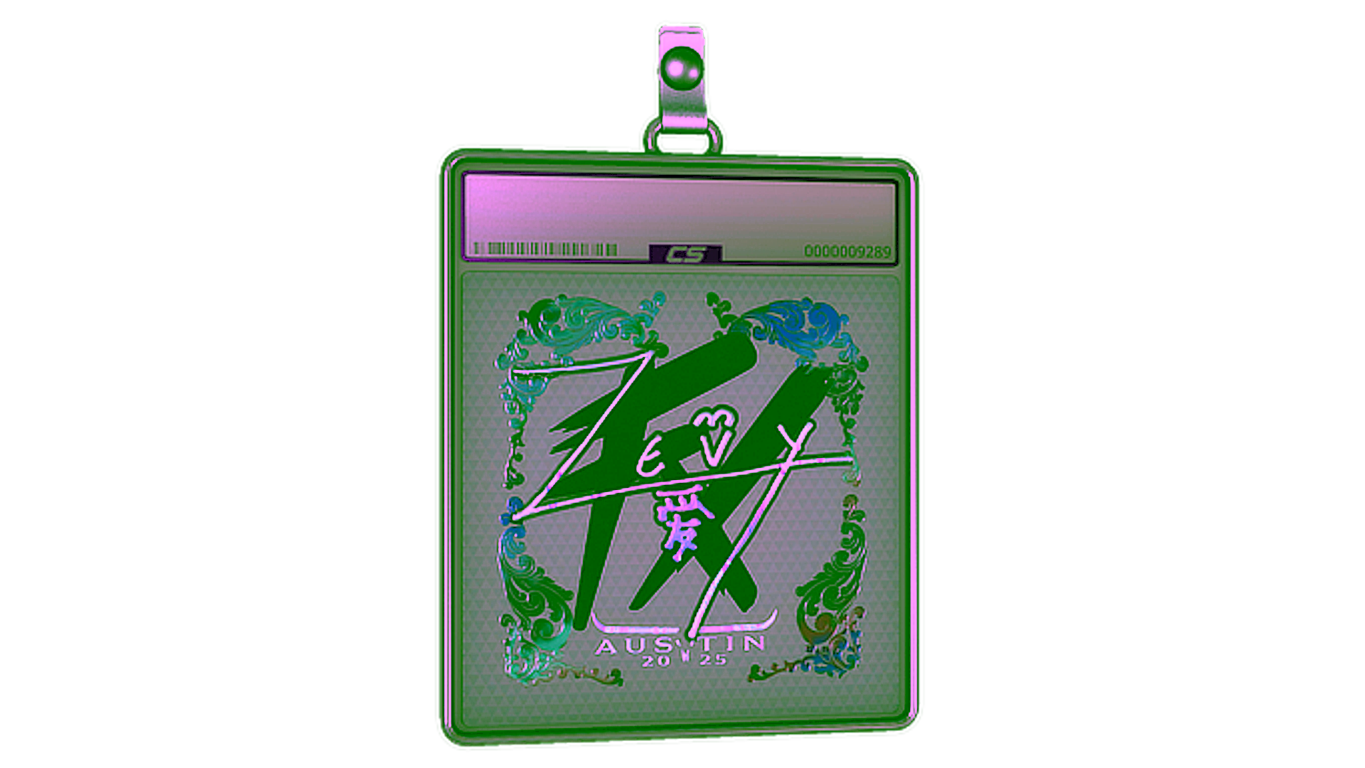 عرض لـ Sticker Slab | zevy (Holo) | Austin 2025