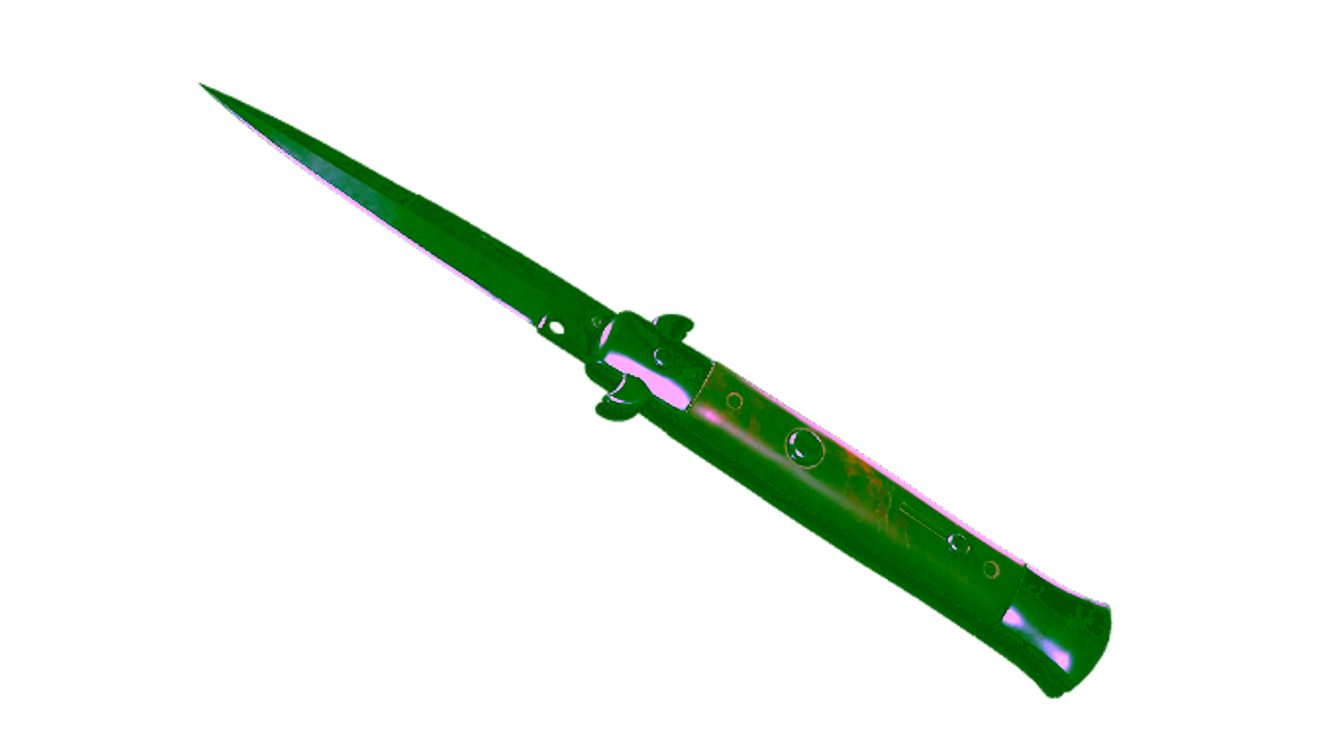 Display for ★ StatTrak™ Stiletto Knife | Blue Steel (Minimal Wear)