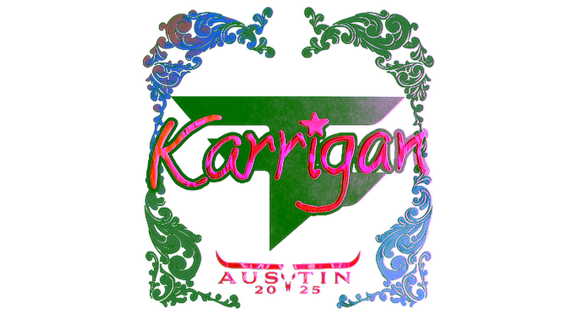 Display for Sticker | karrigan (Holo) | Austin 2025