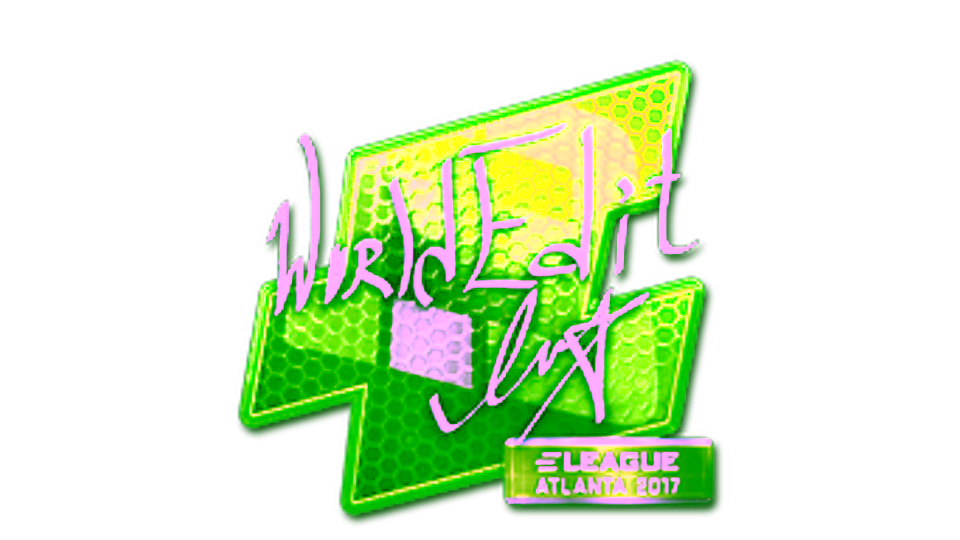 Display for Sticker | WorldEdit (Foil) | Atlanta 2017