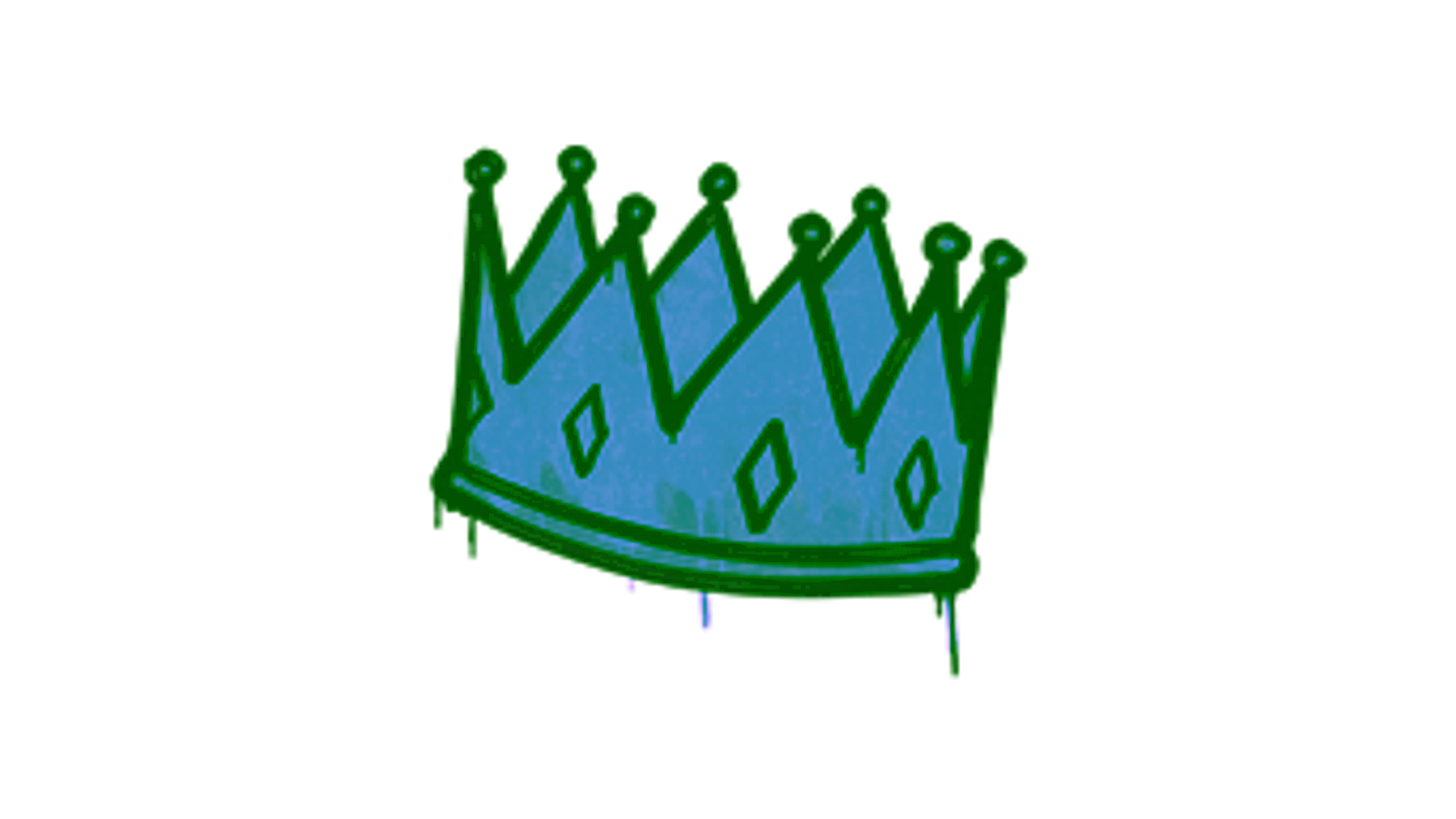 Display for Sealed Graffiti | King Me (Monarch Blue)