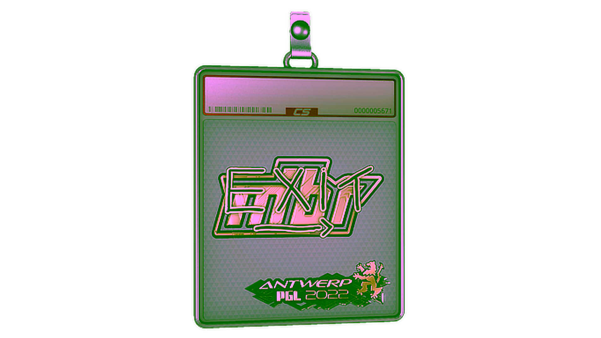 Anzeige für Sticker Slab | exit (Gold) | Antwerp 2022