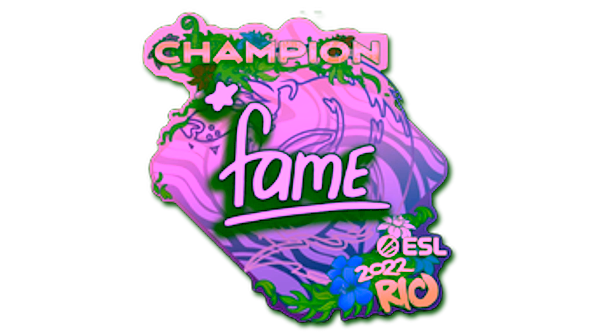 Mostrar para Sticker | fame (Champion) | Rio 2022