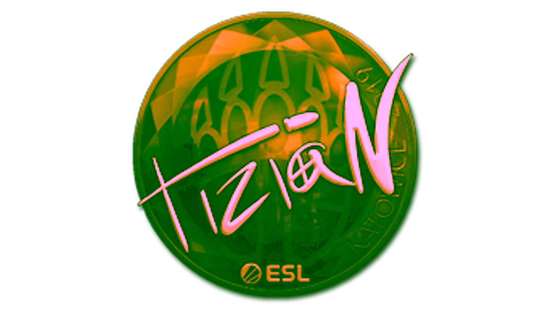 Rodyti Sticker | tiziaN (Gold) | Katowice 2019