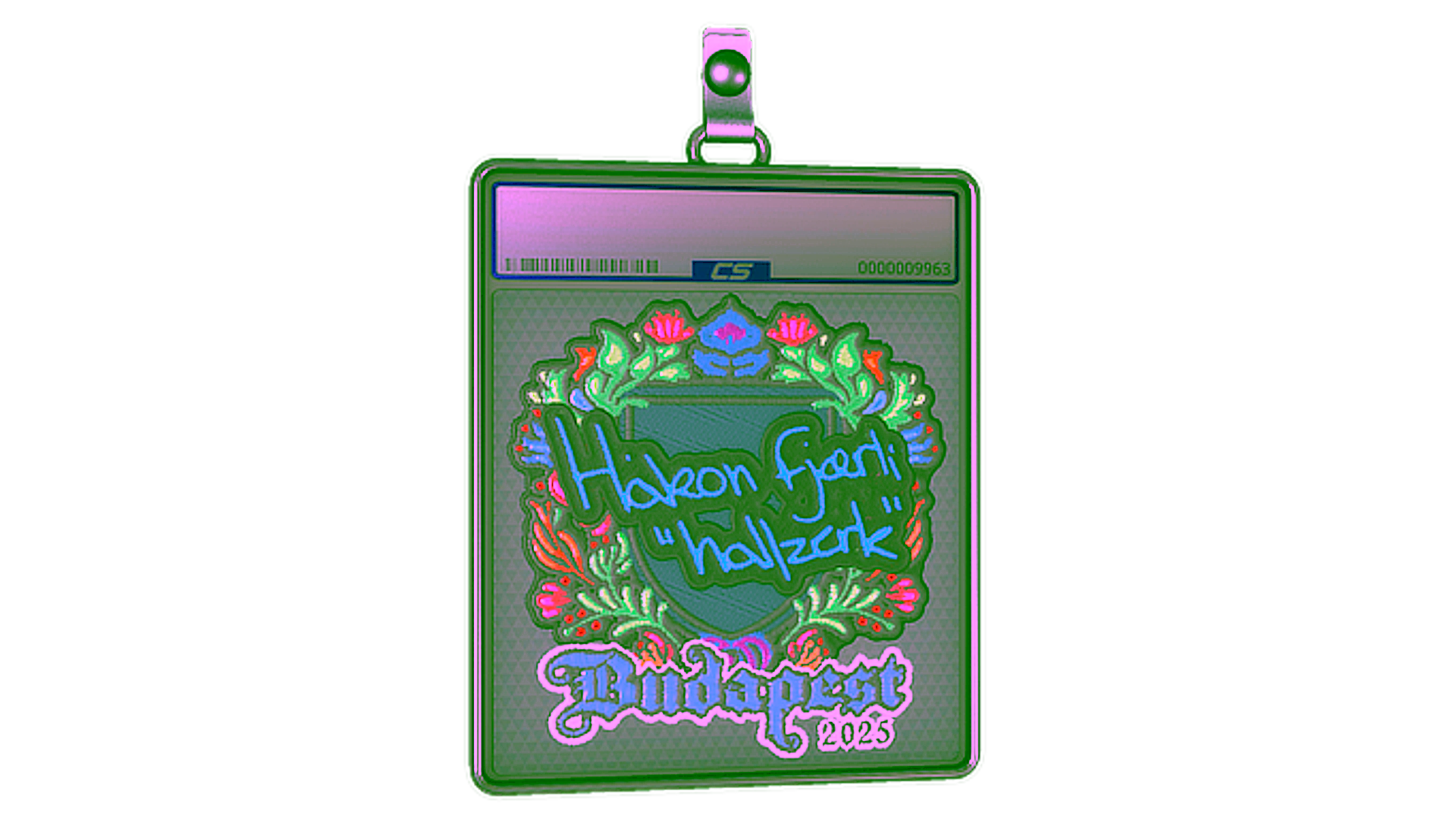 Display for Sticker Slab | hallzerk (Embroidered) | Budapest 2025