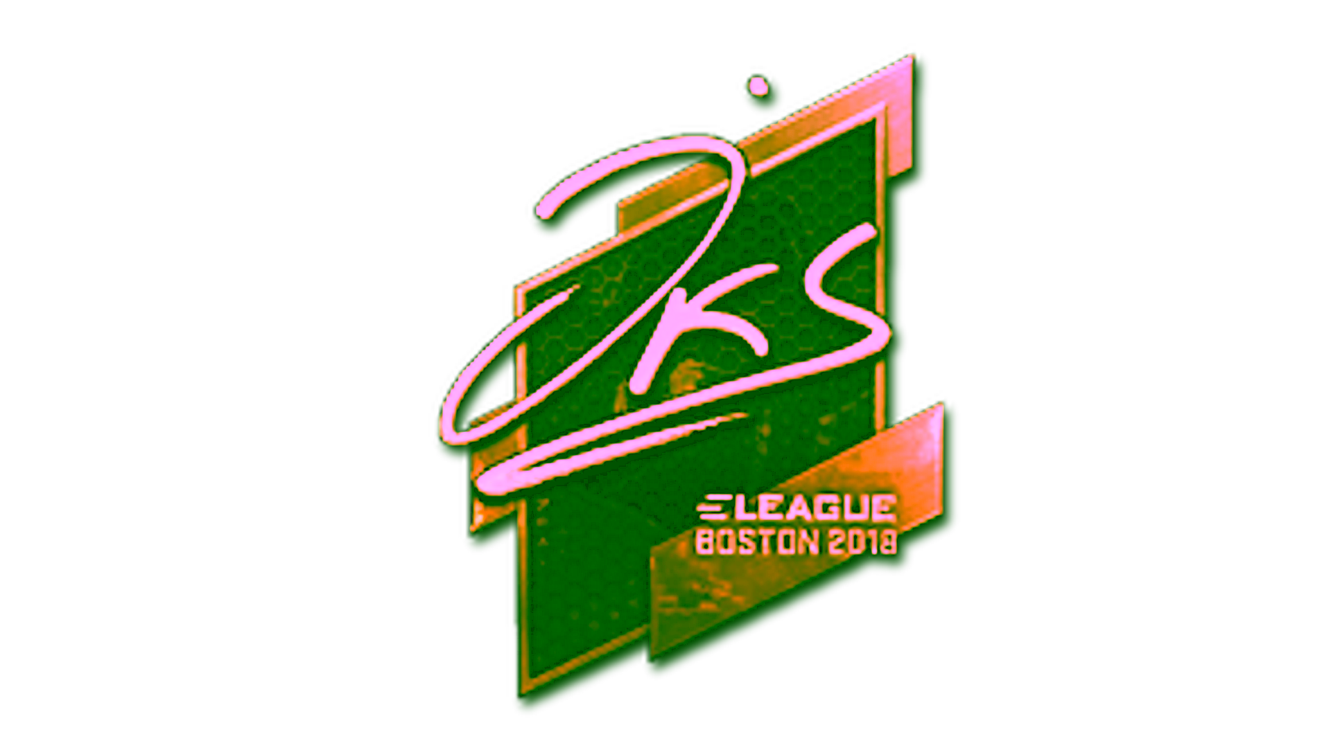 Display for Sticker | jks (Gold) | Boston 2018