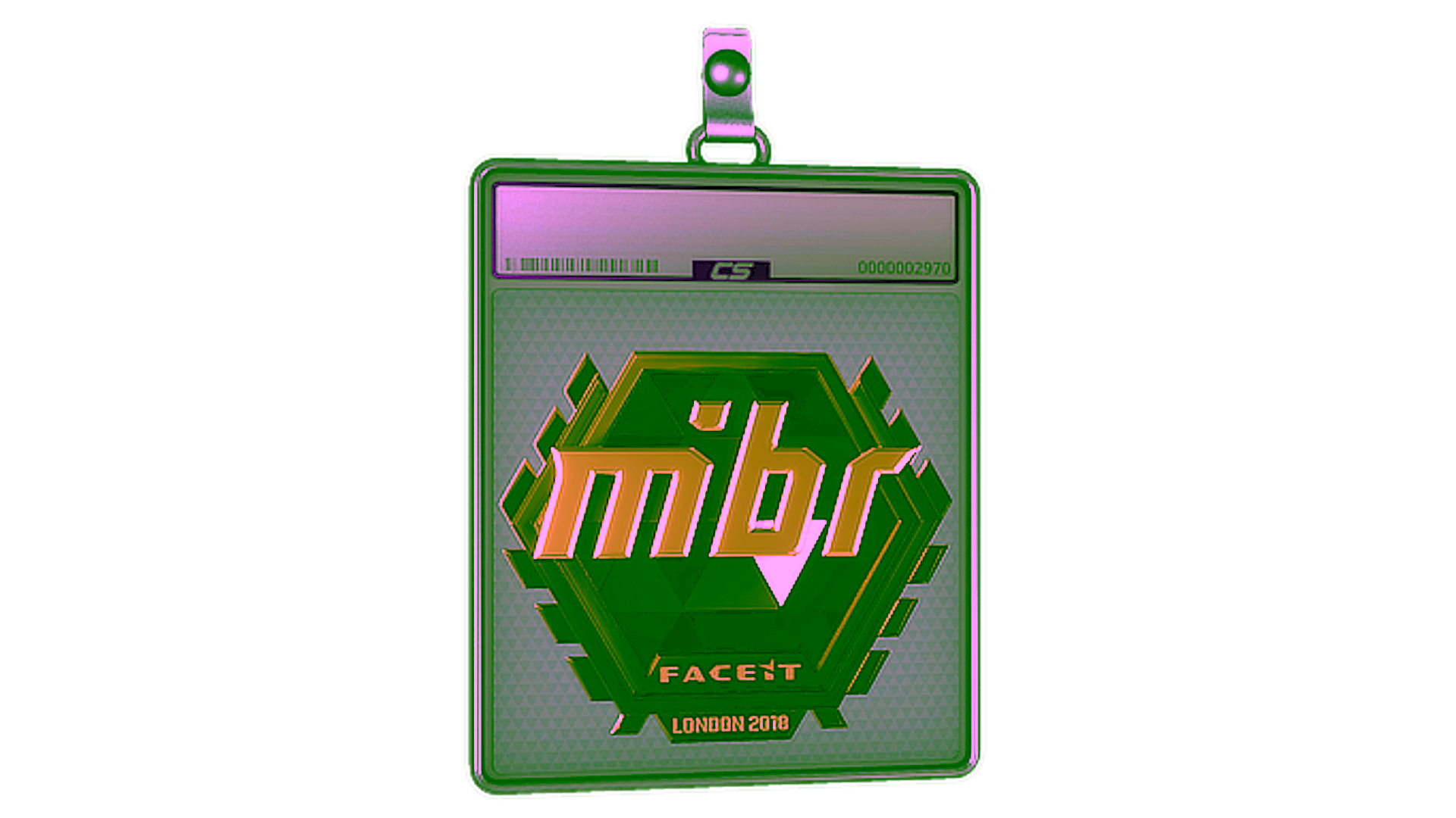 Display for Sticker Slab | MIBR (Gold) | London 2018