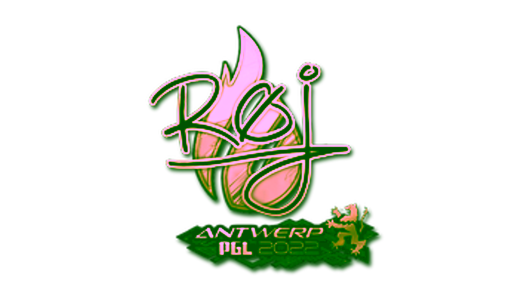 Display for Sticker | roeJ (Gold) | Antwerp 2022