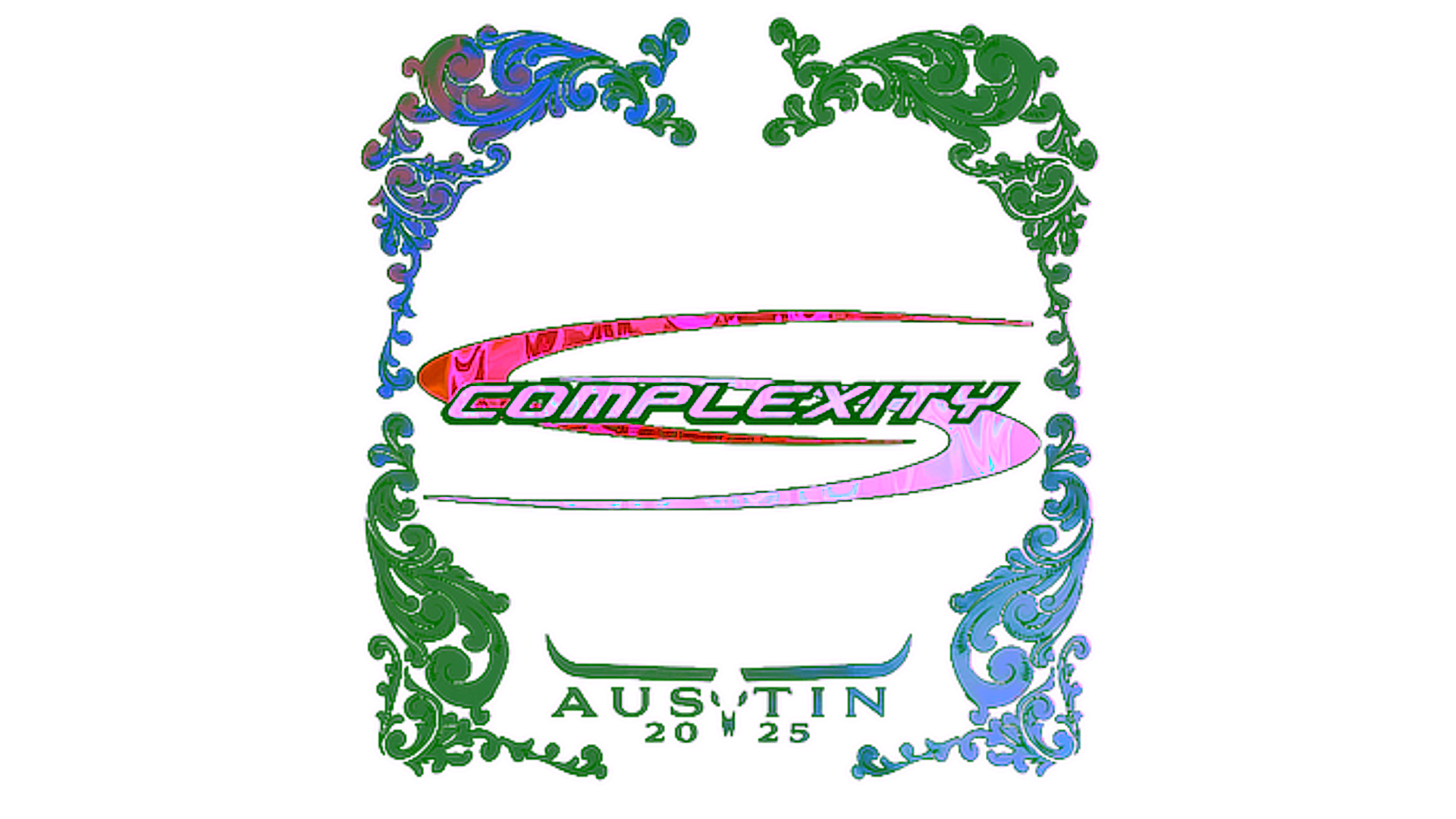 Display for Sticker | Complexity Gaming (Holo) | Austin 2025