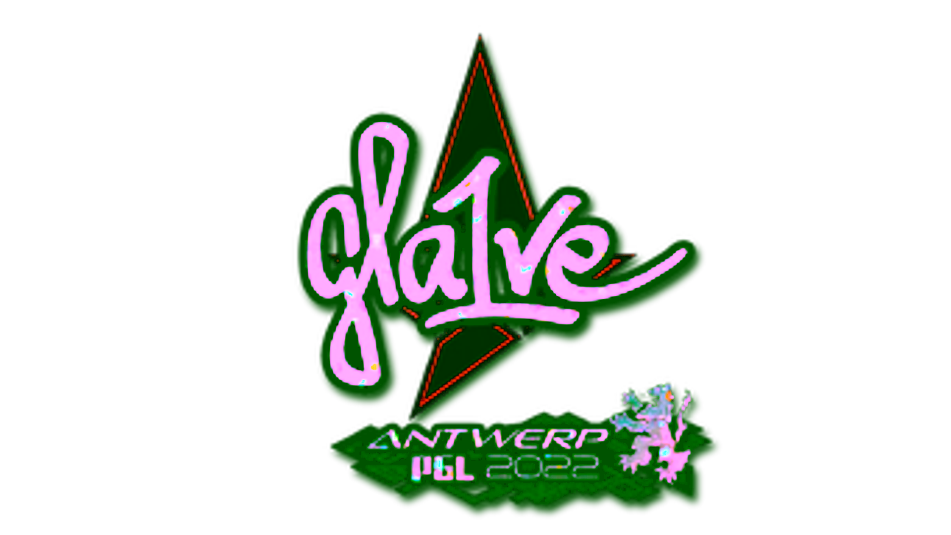 Exibição para Sticker | gla1ve (Glitter) | Antwerp 2022