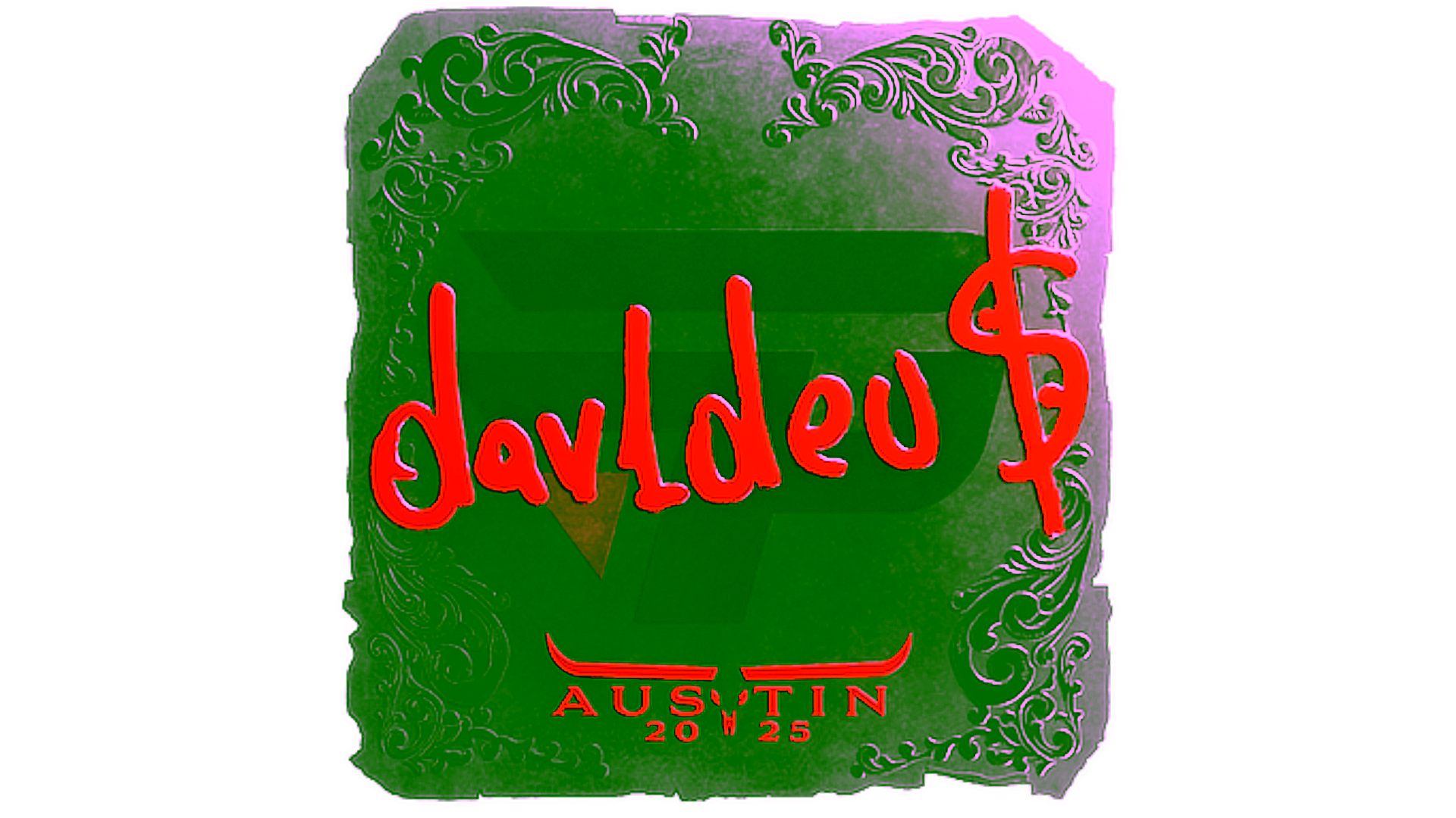 Display for Sticker | dav1deuS (Foil) | Austin 2025