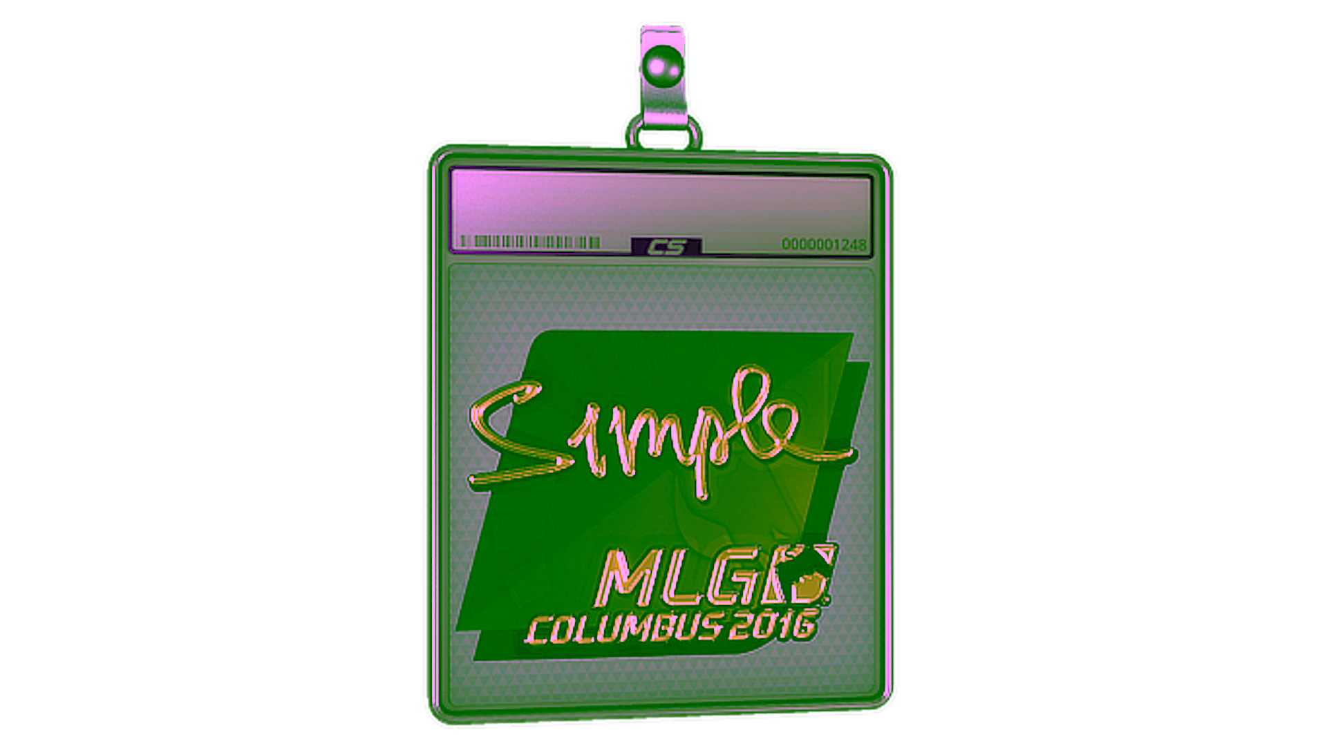 Mostrar para Sticker Slab | s1mple (Gold) | MLG Columbus 2016
