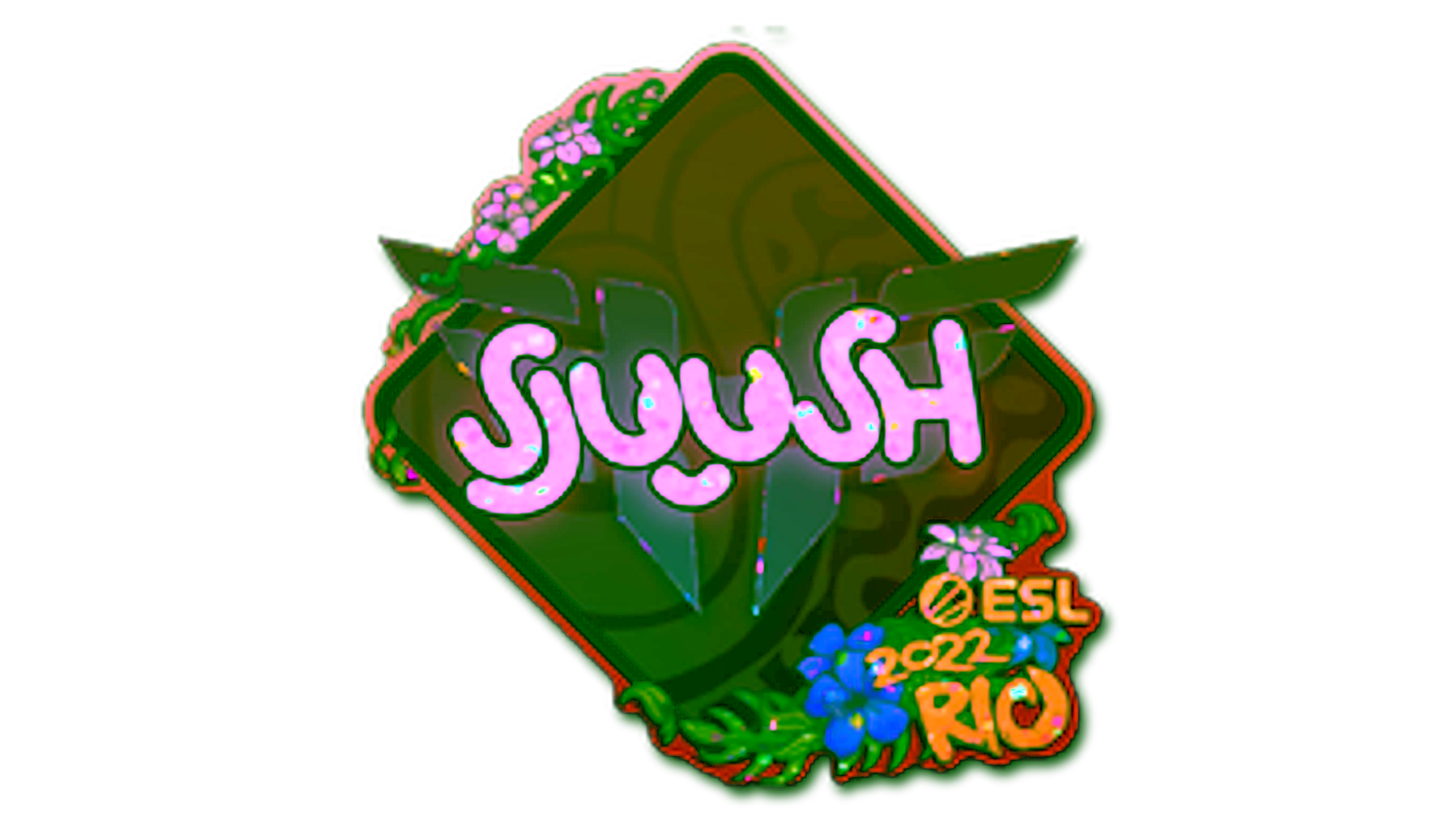 Visar för Sticker | sjuush (Glitter) | Rio 2022