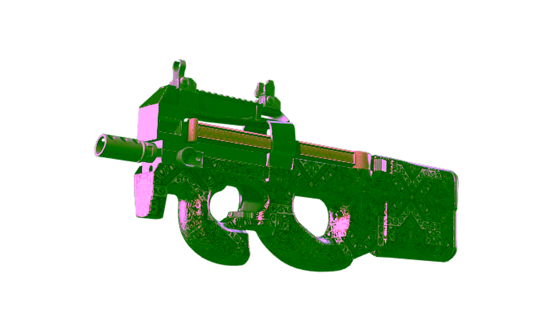 Display for Souvenir P90 | Baroque Red (Factory New)