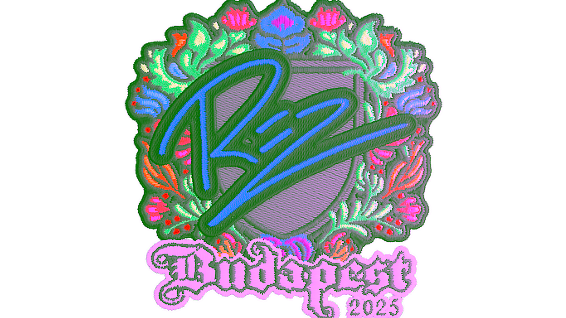 Display for Sticker | REZ (Embroidered) | Budapest 2025