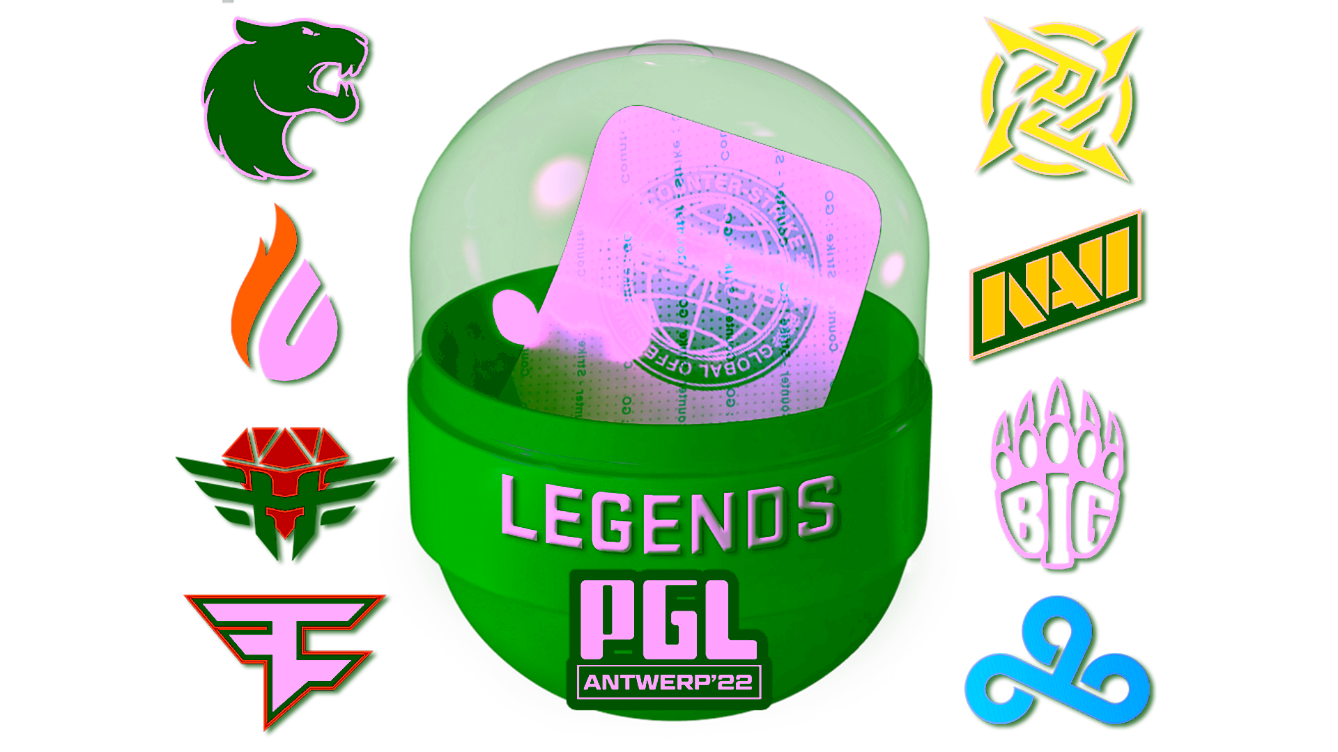 Display for Antwerp 2022 Legends Sticker Capsule