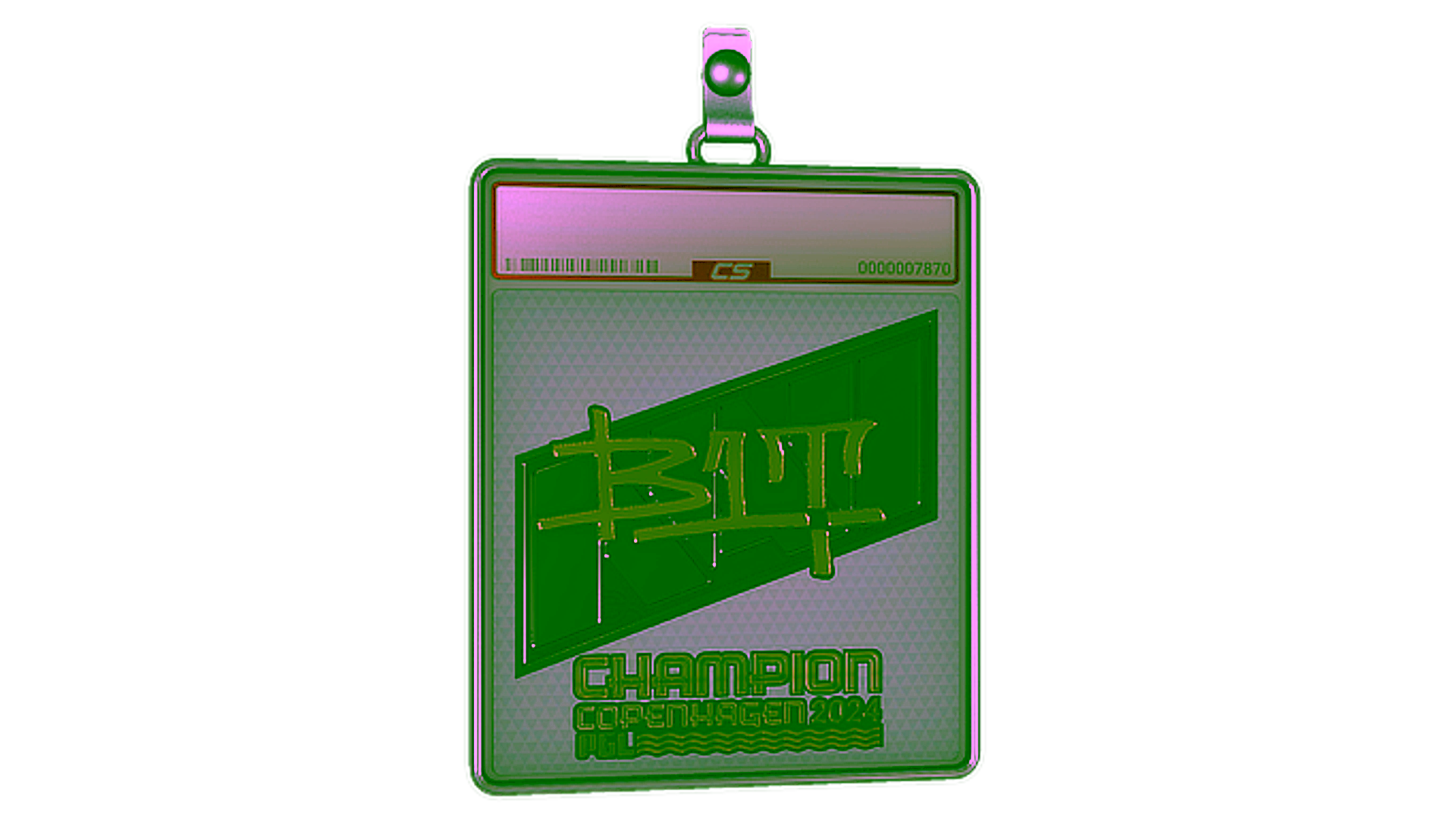 Display for Sticker Slab | b1t (Gold, Champion) | Copenhagen 2024