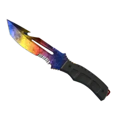 Survival Knife Marble Fade