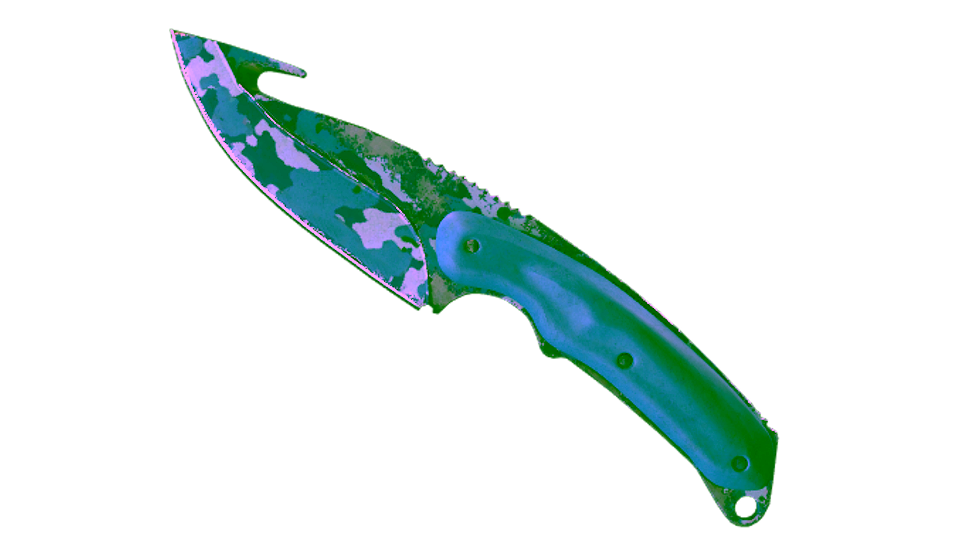 Display for ★ StatTrak™ Gut Knife | Bright Water (Well-Worn)
