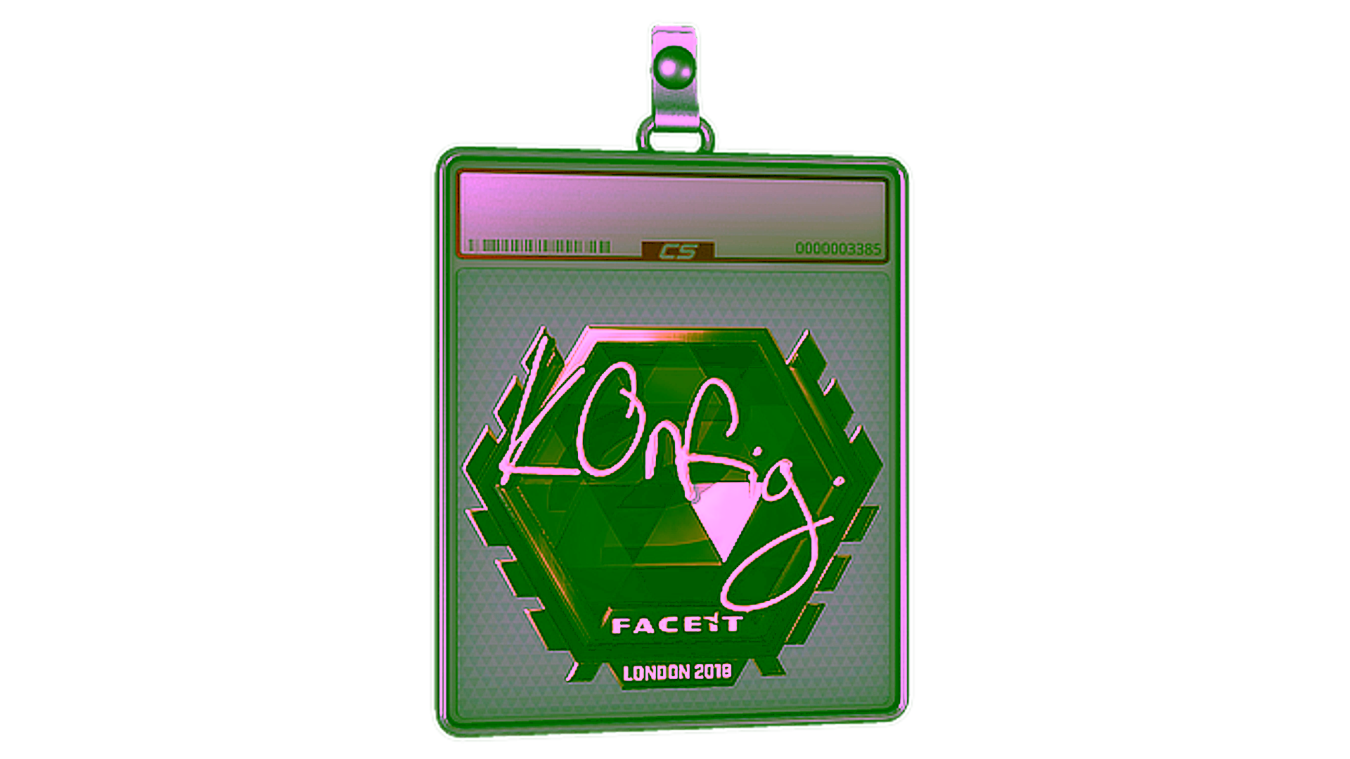 Display for Sticker Slab | k0nfig (Gold) | London 2018