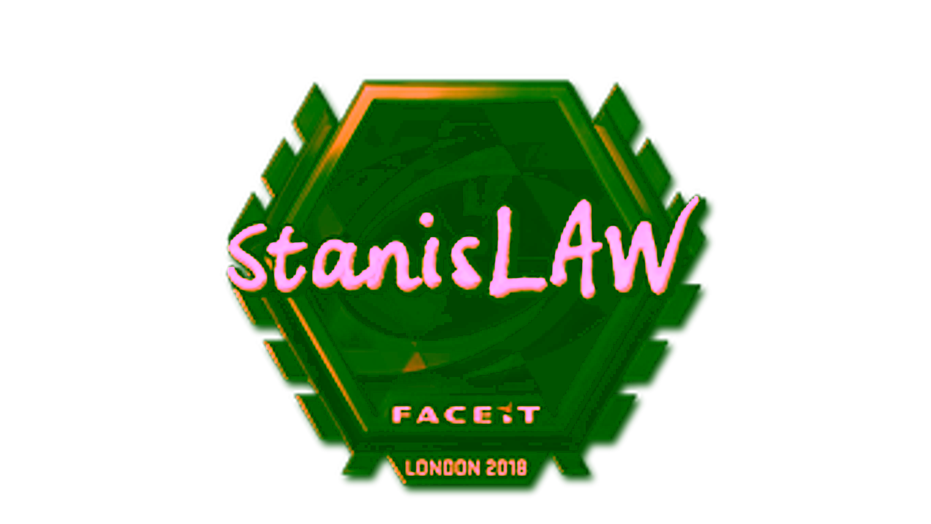Display for Sticker | stanislaw (Gold) | London 2018