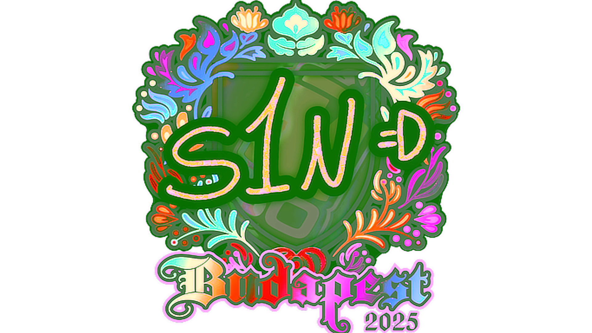 Дисплей для Sticker | s1n (Holo) | Budapest 2025