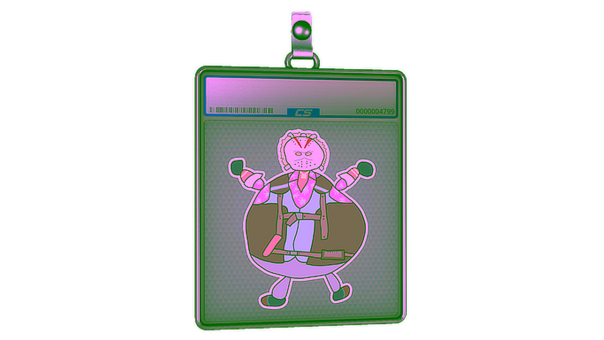 Display for Sticker Slab | Poorly Drawn Bloody Darryl