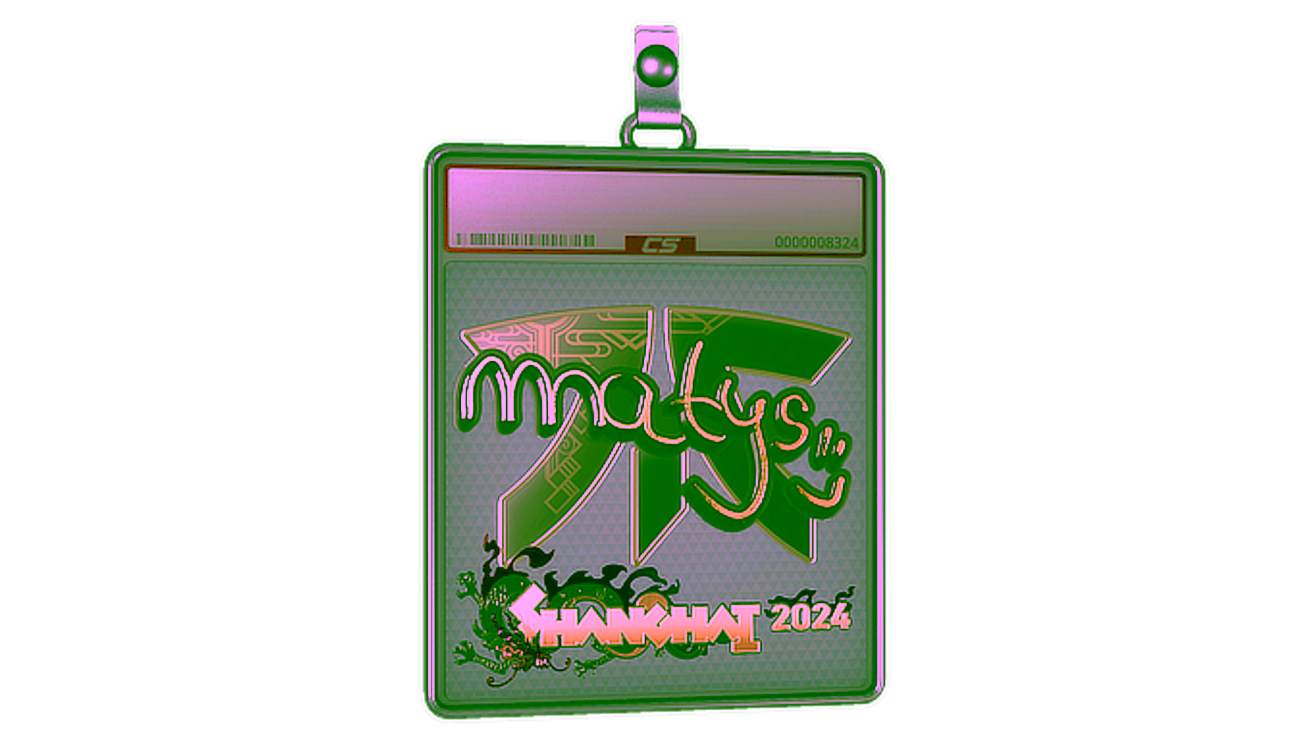 Affichage pour Sticker Slab | MATYS (Gold) | Shanghai 2024
