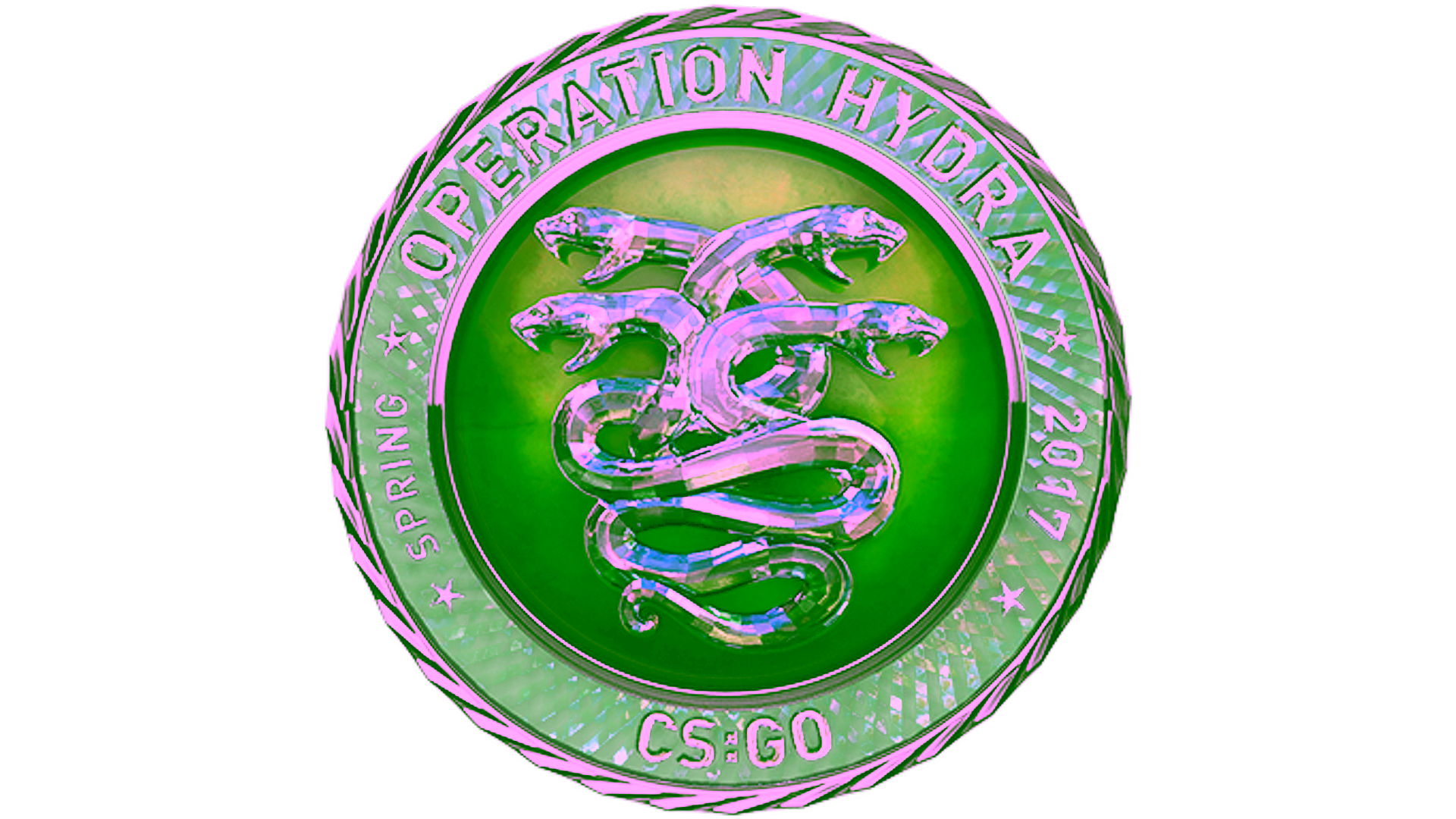 Display for Diamond Operation Hydra Coin