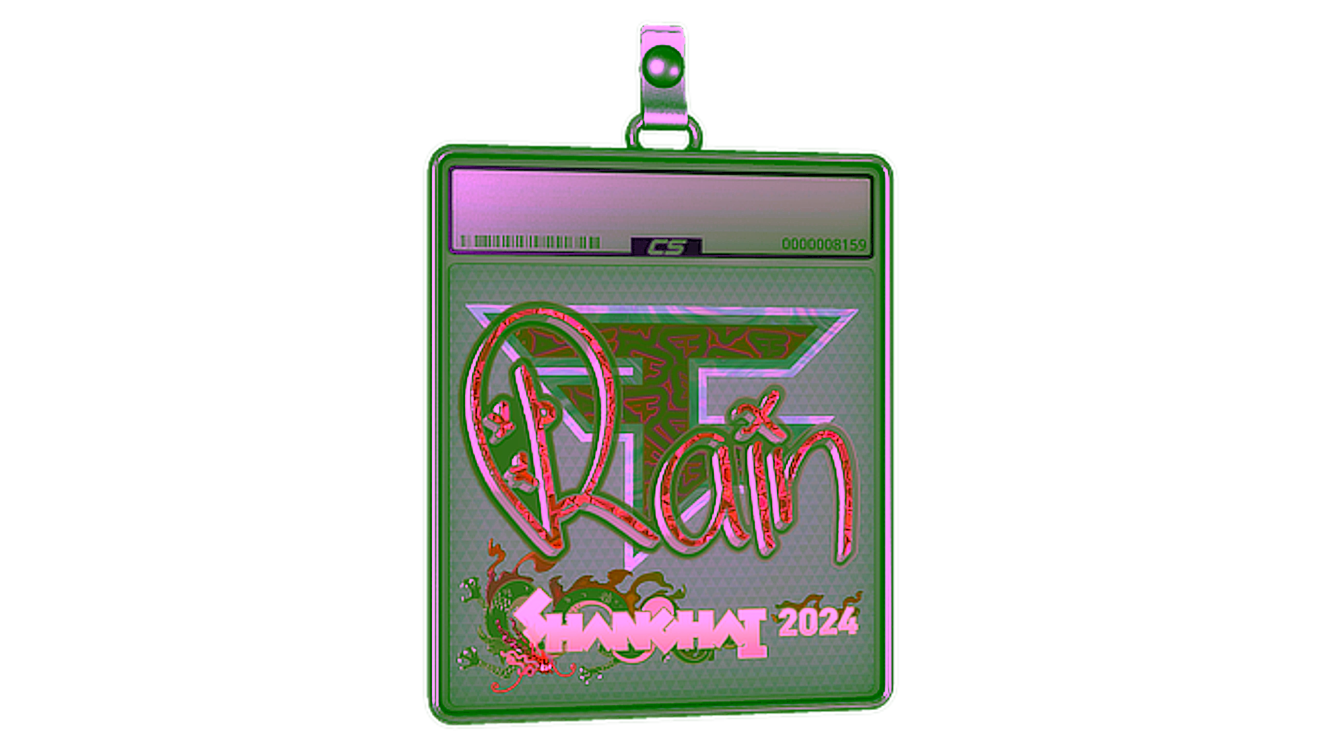 Display for Sticker Slab | rain (Holo) | Shanghai 2024