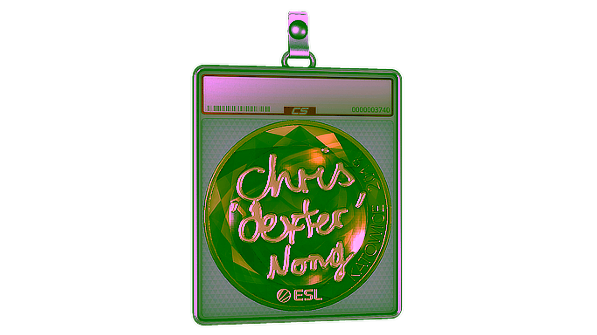 Display for Sticker Slab | dexter (Gold) | Katowice 2019