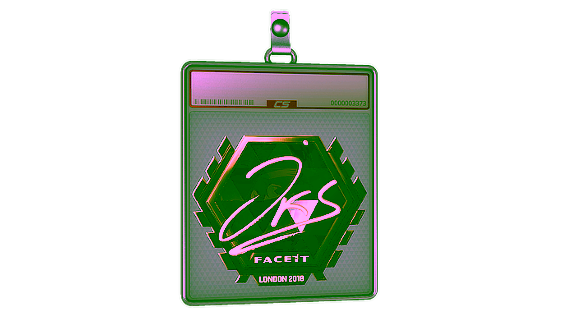 Visar för Sticker Slab | jks (Gold) | London 2018