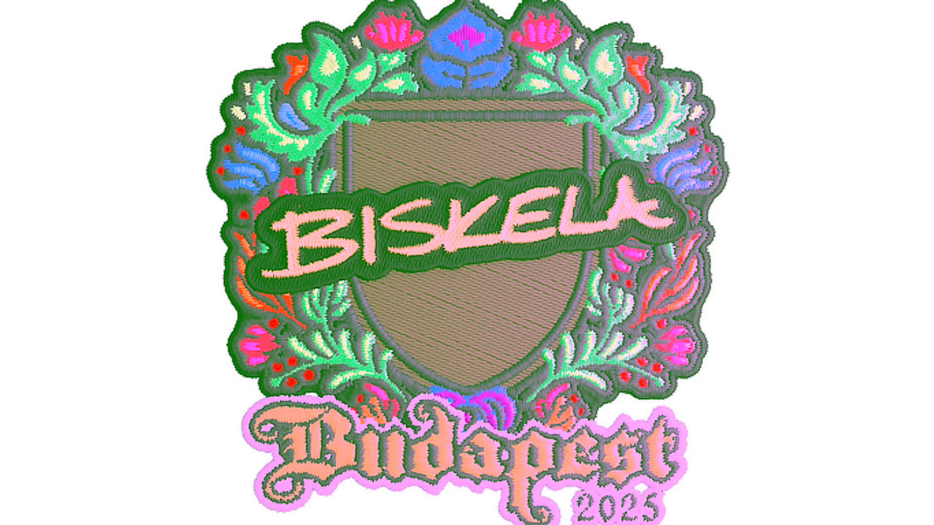 Display for Sticker | Aleksib (Embroidered) | Budapest 2025