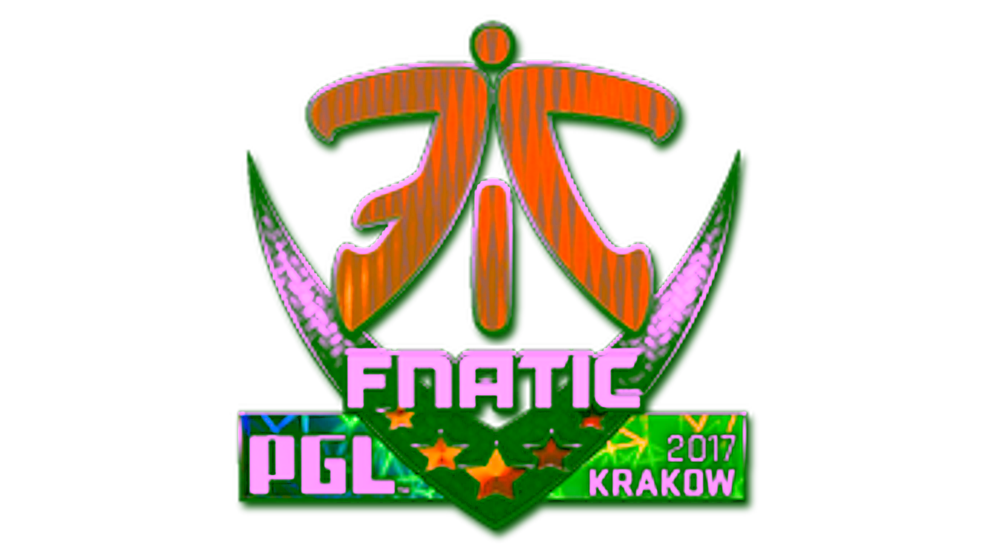 Display for Sticker | Fnatic (Holo) | Krakow 2017